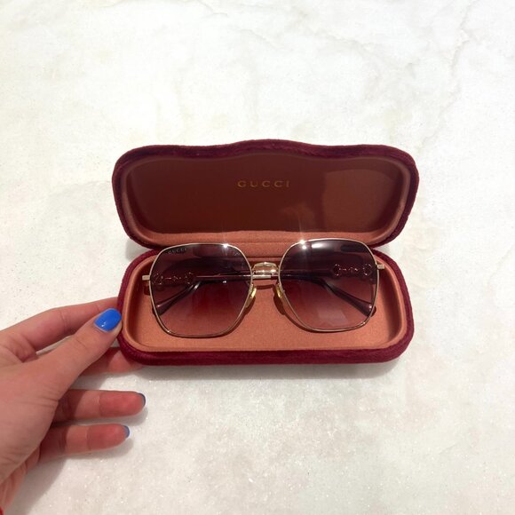 GUCCI - Square-Frame Sunglasses - Picture 4 of 10